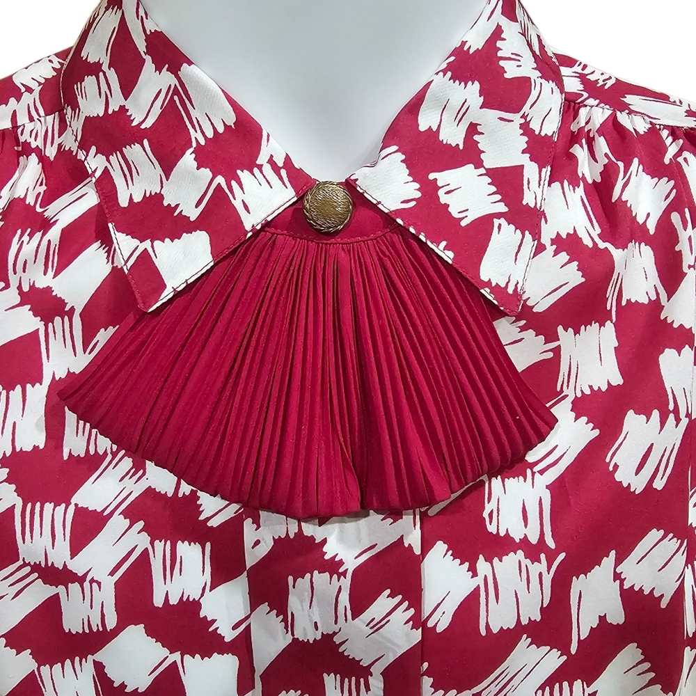 Vintage Carriage Court Blouse Women’s Size 12 Pink & White Size 12 - Picture 3 of 6